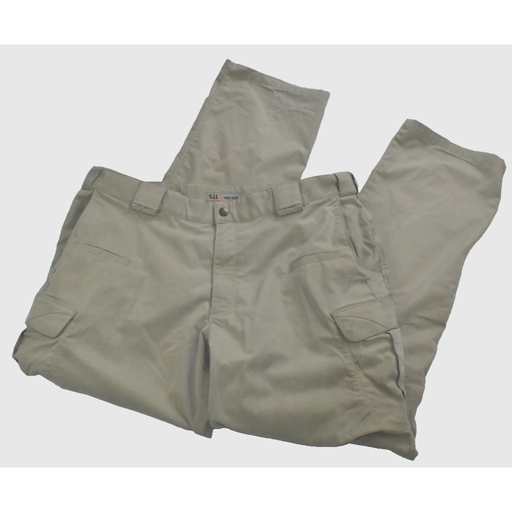 5.11 Taclite Tactical Series Men's Pants 40x34 Tan Khaki Ripstop Cargo -Flaws-